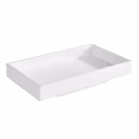 (6 adet) Kase - ASIA PLUS - Melamin - 150ml - köşeli - 155x95mm - Derinlik:30mm - Beyaz