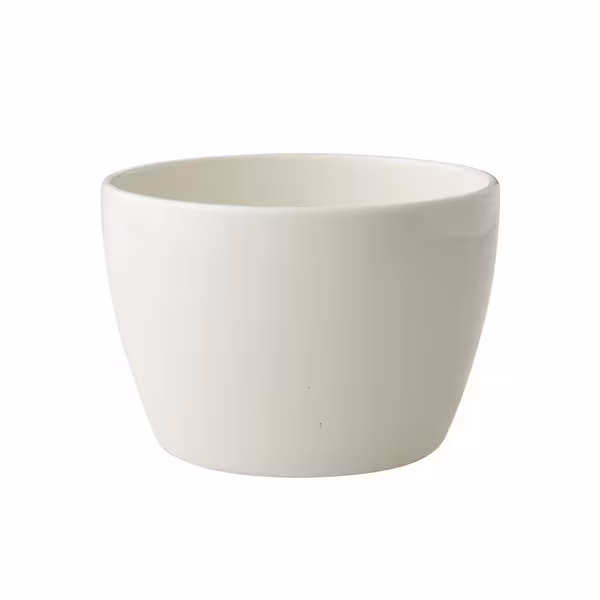 (6 adet) Tatlı / Salata Kasesi - Porselen - Lux - 450ml - yuvarlak - Ø115mm - Elfenbeinweiß