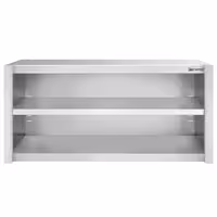خزانة حائط ستانلس ستيل PREMIUM - 1400x400mm - بدون باب انزلاقي - بدون باب ذو أجنحة - ارتفاع 650 mm