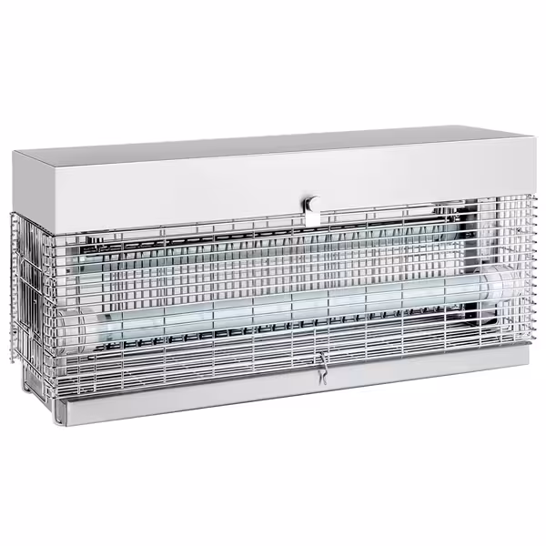 Distrugător de insecte - cu grilaj electric - UV-A fluorescent PREMIUM - pentru 80-150 m² - 2x 20 W - IPX54