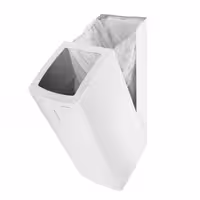 AIR-WOLF | Commercial waste bin - 50 litres - Stainless steel - White