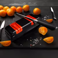 Electric Knife Sharpener - Red & Black