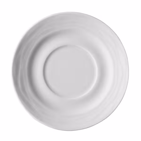 (6 adet) SEA WAVE - Çay Tabağı - Ø110mm - Beyaz