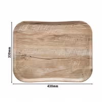 (12 komada) CAMBRO | CENTURY™ - Pladanj od stakloplastike - Pravokutan - 430x330 mm - Drveni izgled svijetlog hrasta - Glatko