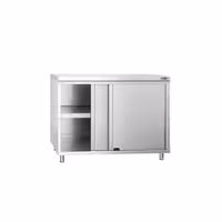 خزانة قاعدية ستانلس ستيل PREMIUM - 1000x700mm - أبواب منزلقة
