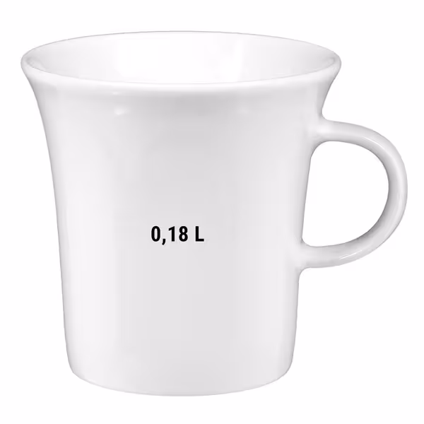 (6 adet) SELTMANN WEIDEN | Kahve fincanı - 0,18 litre - Beyaz/Sade