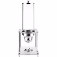 Commercial Cereal Dispenser - Rotary Dispense - Plastic Container - 3.7L - Stainless Steel Stand