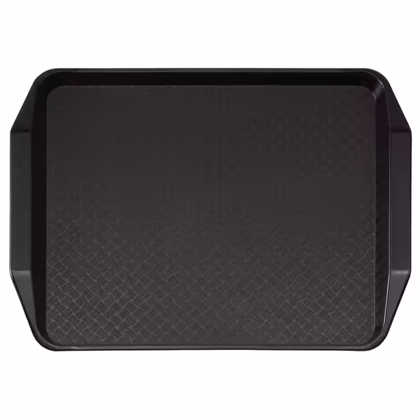 (24 komada) CAMBRO | Fast Food Pladanj - Pravokutan - 430x300 mm - Visoki profil sa drškama - Crna boja