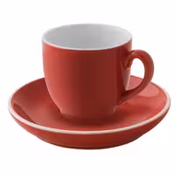 (6 kom) Colors - Šalica za kavu - 140 ml - Crvena