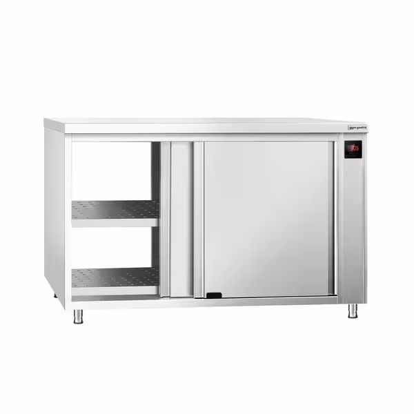 PREMIUM grijaći ormar – 1200 x 600 mm – s otvorom za posluživanje i kliznim vratima – digitalni