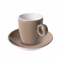 (6 kom) BART COLOUR CAFE - Šalica za espresso - 65 ml - Smeđa