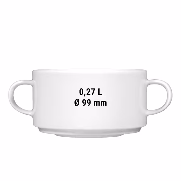 (6 adet) SELTMANN WEIDEN | Çorba Kasesi - 0,27 Litre - Beyaz/Sade