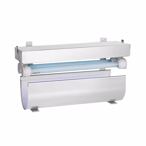 Distrugător de insecte PREMIUM - cu placă adezivă - UV-A fluorescent - pentru 30-80 m² - 2x 15 W - IPX54