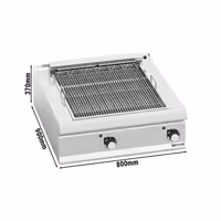 Električni roštilj - 10,8 kW - 800 mm - linija 900 - stolni - inox AISI 304