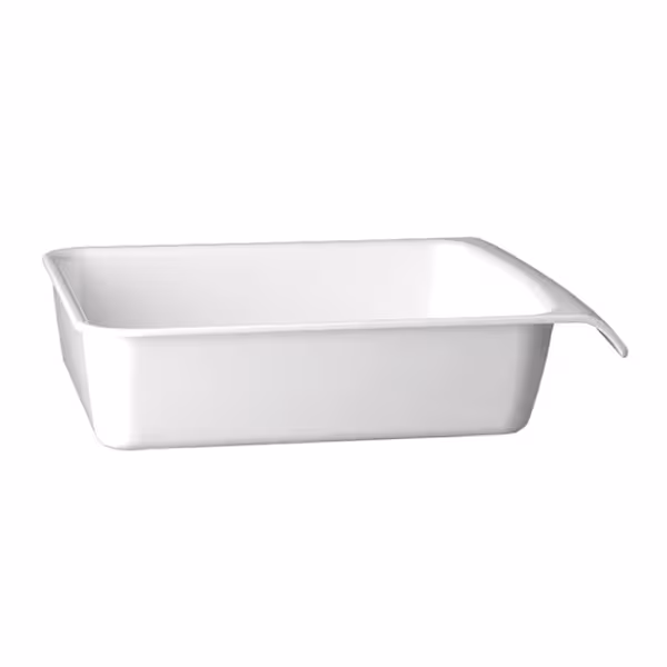 (6 adet) Gastronorm Küvet GN 1/2 - Melamin - CASCADE - 3,65L - köşeli - 325x265mm - Derinlik:75mm - Beyaz