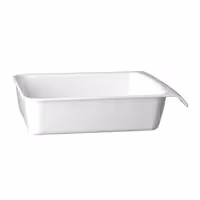 (6 adet) Gastronorm Küvet GN 1/2 - Melamin - CASCADE - 3,65L - köşeli - 325x265mm - Derinlik:75mm - Beyaz