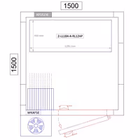 وحدة رفوف ألمنيوم - بداية - 1195x1800mm - عمق: 460 mm - 4 رفوف - الحمولة: 600 kg