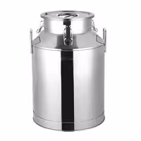 Vrč za mlijeko s poklopcem - 25 l - Nehrđajući čelik (inox)