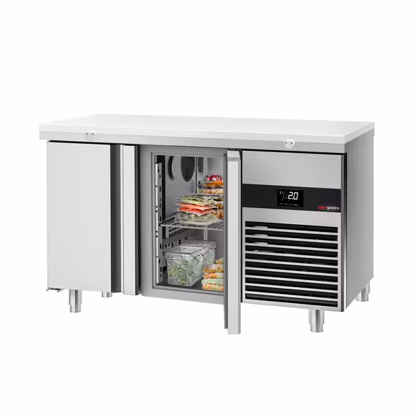 Külmlett PREMIUM - 1400x700 mm - 281 l - ventileeritud jahutus - Värv valge - koos 2 uksega