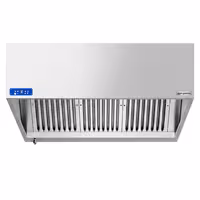 Commercial Wall-Mounted Extractor Hood with Motor – 1400mm – with Speed Controller, Baffle Filters & Lighting