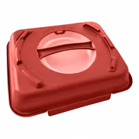 (20 kom) Menubox (višekratni) - 600 ml - 2-dijelna - 240x190x90 mm - sa stapanjem - himbeerrot/altrosa