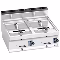 Friteuse à gaz double - 10 + 10 litres - 13,8 kW