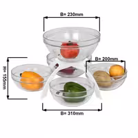 Jam Etagere / Buffet Stand - White - square - Height: 360mm - Powder-coated stainless steel - incl. 5 Glass bowls 4x 200x200mm, 1x 230x230mm