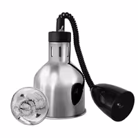 Infracrvena grijaća svjetiljka - 275 W - sjenilo Ø 175 mm - podesiva po visini - srebrna