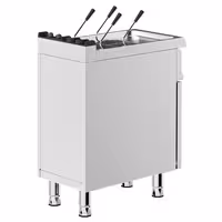Cozedor de massas a gás - 18L - 10,5kW - com torneira de drenagem - com armário inferior com 1 porta