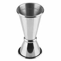(6 pz) Misurino da bar doppio - Acciaio inox - 2cl & 4cl - con graduazioni interne 1cl & 3cl
