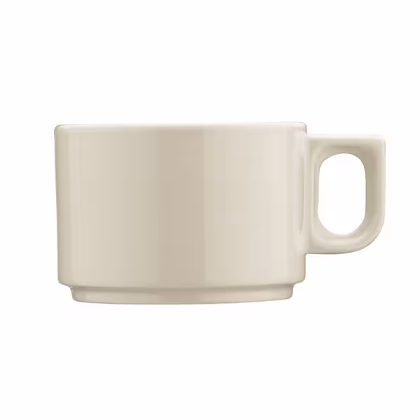 (4 adet) PERA - Çay Fincanı Creme - 70cc - Beyaz