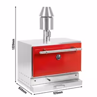 Charcoal Oven - 890mm - Red