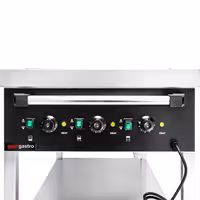 Toplovodna kupka grijana kolica - 3 kW - 3x GN 1/1 - odvojena regulacija temperature po bazenu - s odvodnim ventilom