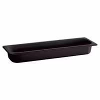 (6 pcs) Melamine Gastronorm Tray GN 2/4 - ECO - Black - 3L - Depth: 65mm
