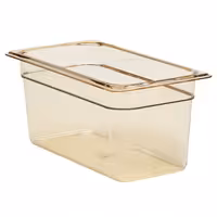 (6 szt.) CAMBRO | Pojemnik GN 1/3 H-PAN™ – wysokość: 150 mm – odporny na wysoką temperaturę – bursztynowy
