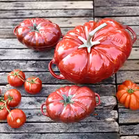 STAUB | Tomato Cocotte Enamelled Cast Iron Casserole Dish – Ø 250 mm – Cherry Red
