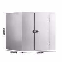 Cameră frigorifică din oțel inoxidabil - 1800x1500 mm - 4,06 m³