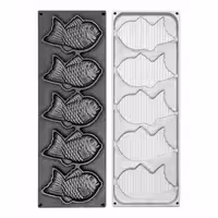 Plates for Tartelette Machine TMOPH - Shape: 5x Taiyaki Fish