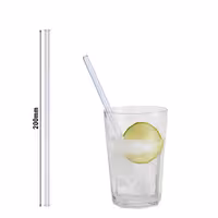 (50 adet) Cam Pipet - 200mm - ø 10mm - düz - Şeffaf - dahil 1 Naylon Temizlik Fırçası