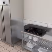 (2 kpl) Induktiokeittolevy - 3,5 kW - 2 keittoaluetta pyöreä - pöytämalli - 605x360x63 mm
