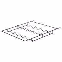 Wire shelf - Bottle Rack - Stainless steel - 500x560x46mm - incl. Mounting Brackets - for WKNR400N