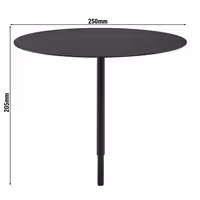 Açık Büfe Teşhir Standı - VALO - Metal - Siyah - dairesel - Ø 250mm - Büfe standı 14030 ile uyumlu