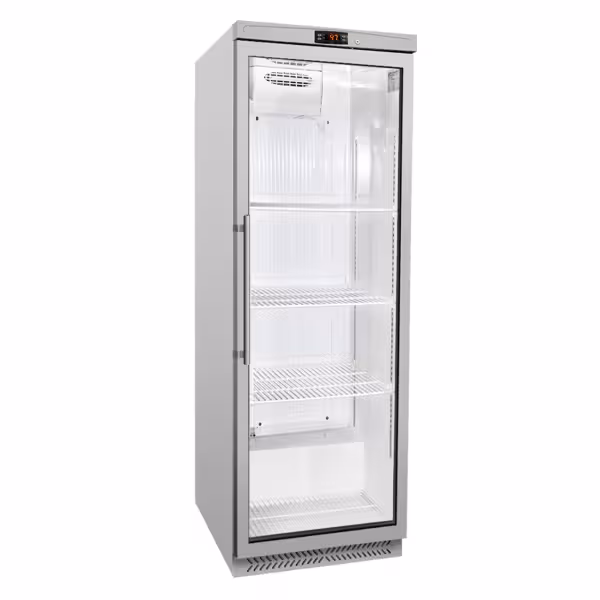 Szafa chłodnicza ze stali nierdzewnej ECO - 400 litrów - z 1 szklanymi drzwiami