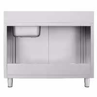 Sudoper s ormarićem ECO - inox - 1400 x 600 mm - sa 2 korita - korita sredina