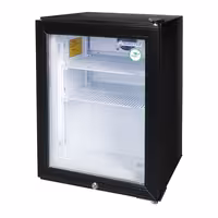 GASTRO-COOL | Minibar zamrzivač - 51 litar - Sa 1 staklenim vratima - Crna boja