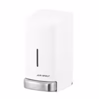 AIR-WOLF | Dozator sapuna & dezinfekcijskog sredstva sa pritisnim gumbom - 800 ml - Plemeniti čelik - Bijela boja