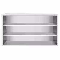 خزانة حائط ستانلس ستيل PREMIUM - 2000x400mm - بدون باب انزلاقي - بدون باب ذو أجنحة - ارتفاع 1000 mm