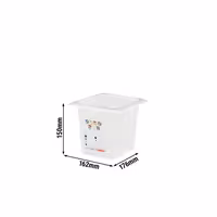 (6 komada) CAMBRO | SafeTrak – GN 1/6 polipropilenski spremnik – neprozirni – Visina: 150 mm