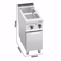 Toplovodna kupka električna - 1,6 kW - GN 1/1 + GN 1/3 - s odvodnim ventilom