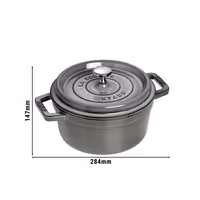 STAUB | LA COCOTTE - Cocotte - Ø 220 mm - Lijevano željezo - Grafitno siva boja